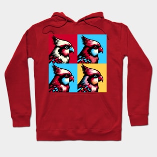 Pop Crimson Rosella Art - Cool Birds Hoodie